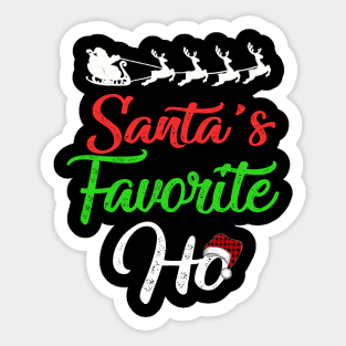 Santa's Favorite Ho Sticker